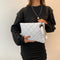 Bolso Cuadrado Textura Diamante Estilo Oeste Minimalista