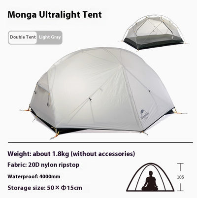 Tienda de Campaña Ultraligera Impermeable 20D para Camping Portátil - Image 9