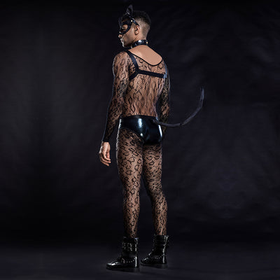 Traje Sensual Transparente para Hombre - Diseño Perspectiva Completo - Image 5