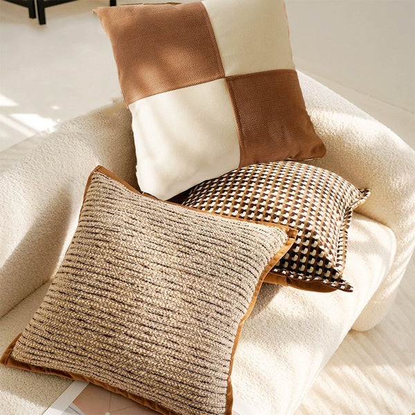 Funda de Almohada Vintage Estilo Nórdico - Diseño Francés Clásico 30x50 y 45x45 cm