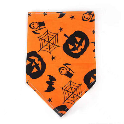 Pañoleta de Calavera para Perros y Gatos - Disfraz Halloween Triangular