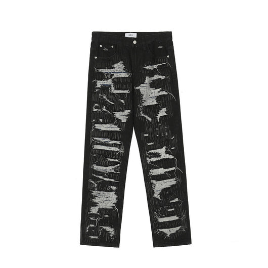 Jeans Rectos Rotos con Estilo Casual - Image 8
