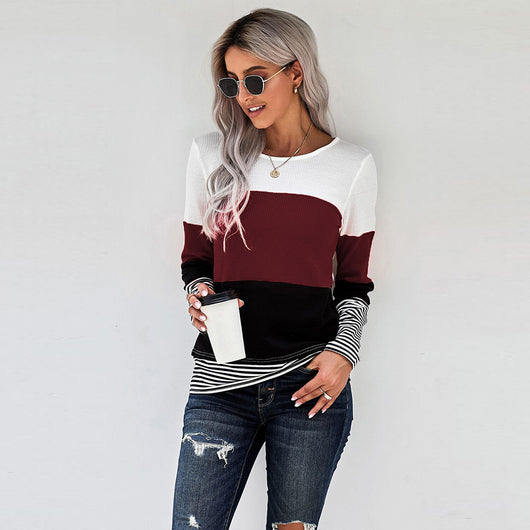 Suéter Tejido con Detalles de Costura - Blusa Trendy para Mujer - Image 15