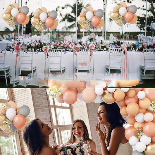 Cadena de Globos Latex Gris para Fiestas - Image 8