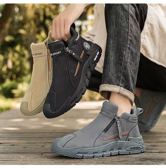 Zapatos de Trabajo Antideslizantes para Hombre con Cierre de Cremallera - Image 11