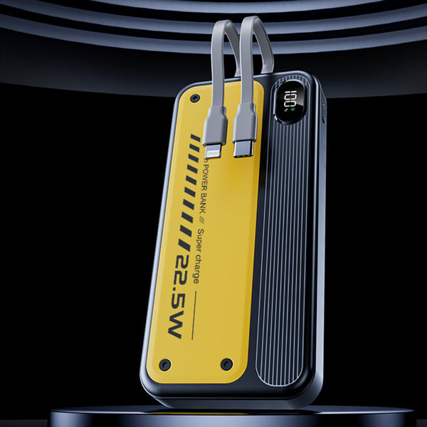 Cargador Portátil 225W de Alta Capacidad con Cable Integrado