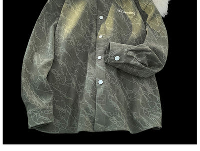 Camisa de Pana Bordada Estilo Retro Americano Premium para Hombre - Image 16