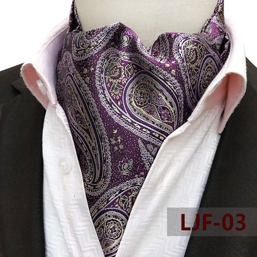 Bufanda Jacquard de Poliéster Estilo Británico para Hombre - Image 8