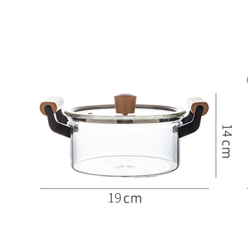 Olla de Vidrio Borosilicato Transparente con Asas Dobles - Image 10