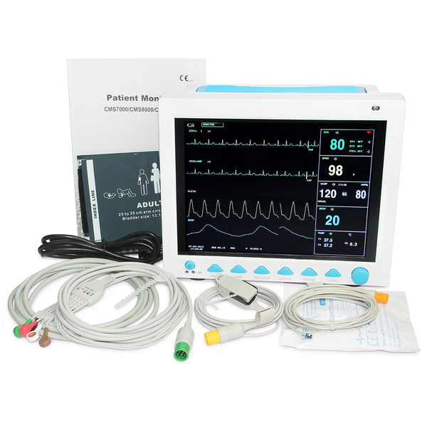 Monitor de Signos Vitales ICU/CCU 12.1" - 6 Parámetros con ECG y SpO2