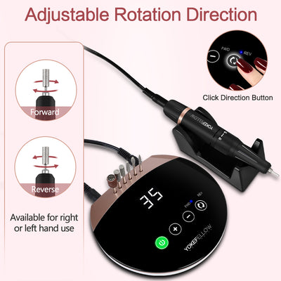 Torno Eléctrico Profesional 35000 RPM para Uñas Acrílicas - Image 4