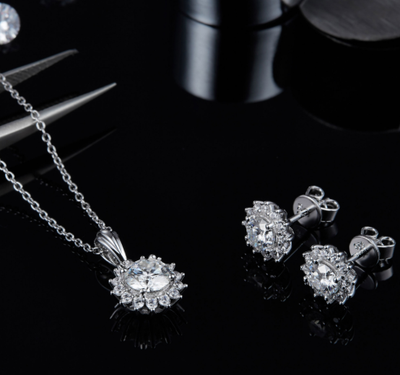 Conjunto de Plata 925 - Collar, Aretes y Pulsera - Image 8