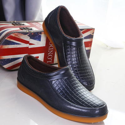 Botas Impermeables Cálidas para Lluvia - Tubo Corto con Forro de Terciopelo Antideslizante - Image 29
