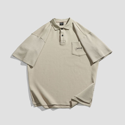 Polo Retro Estival Transpirable con Solapa Manga Corta para Hombre - Image 5