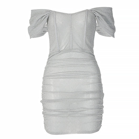 Vestido Ajustado con Hombrera de Manga Única, Diseño Europeo y Americano - Image 7