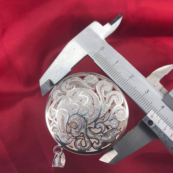 Cadena para suéter de plata esterlina hecha a mano