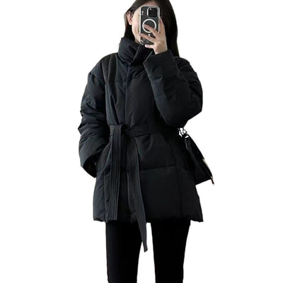 Chaqueta de Algodón con Cordones y Control de Cintura para Mujer - Image 5