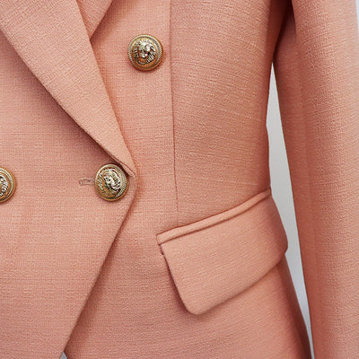 Blazer de Lino Doble Botonadura Slim para Mujer - Image 12