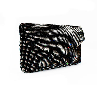 Bolso de Noche Brillante con Cristales - Clutch Elegante Mesh para Mujer - Image 8