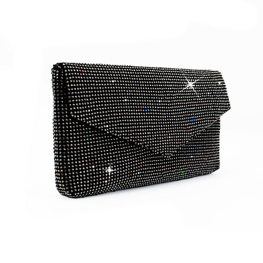 Bolso de Noche Brillante con Cristales - Clutch Elegante Mesh para Mujer - Image 8