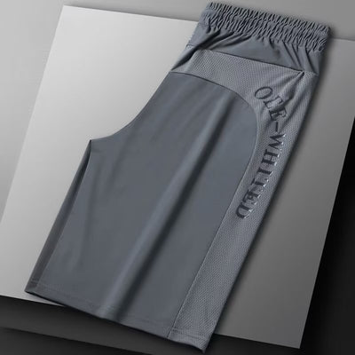 Pantalones Ice Silk Estilo Hong Kong para Hombre - Verano Ligero y Holgado