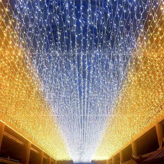 Cortina de Luz Solar con Efecto Cielo Estrellado - Cadena Luminosa Intermitente - Image 8