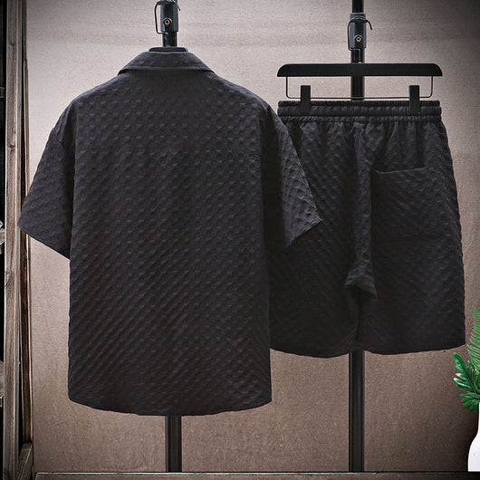 Conjunto de Camisa y Pantalón Ice Silk para Hombre - Image 3