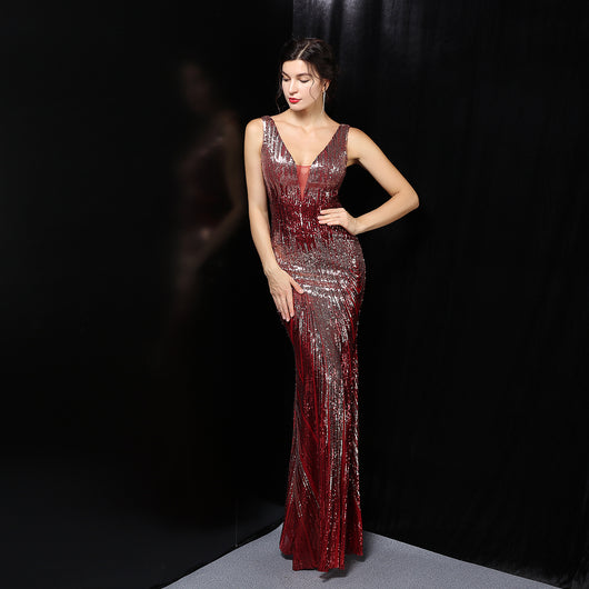 Vestido de Noche Elegante Largo y Ajustado para Mujer - Image 5
