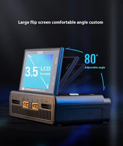 Cargador Dual M8D con Pantalla Táctil Color - Entrada de Alta Potencia para Drones - Image 14