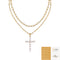 S925 Silver Plated Moissanite Twin Light Luxury Minority Necklace Accessories For Women Certificate Diamond Band