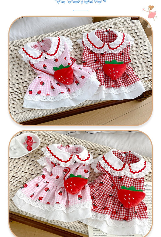 Vestido Fresa para Mascotas - Ropa Adorable para Perros - Image 15