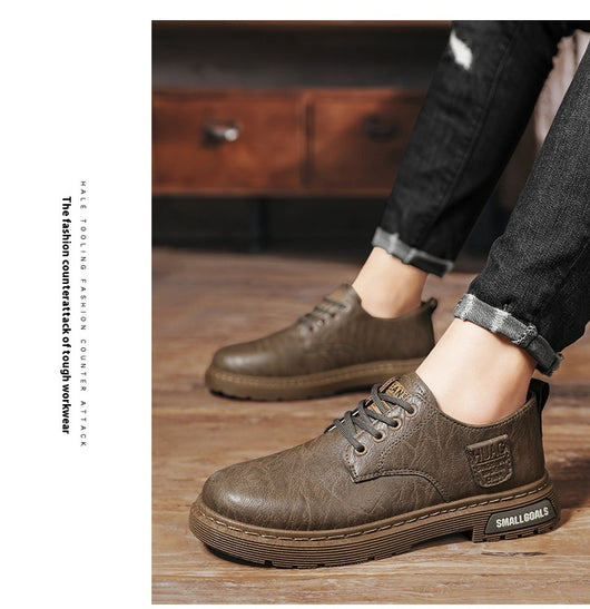 Botas de Cuero para Hombre - Estilo Casual y Trabajo - Image 18