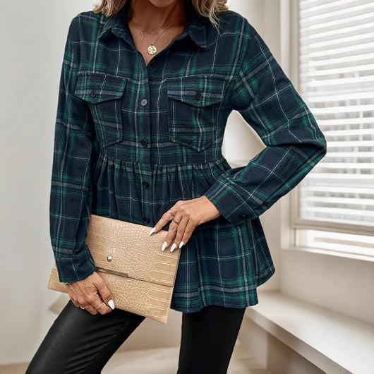 Blusa Elegante con Rayas Verdes - Image 4