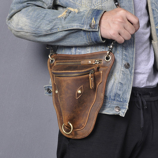 Bolsa de Cintura Retro de Gran Capacidad 7 Pulgadas para Hombre - Image 2