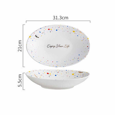 Plato de Cerámica Terrazzo - Vajilla Moderna para el Hogar - Image 16