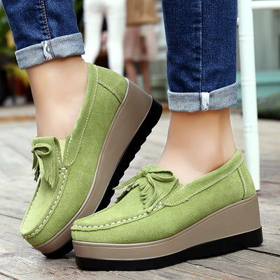 Zapatos Casuales para Mujer con Diseño de Moño y Plataforma Gruesa - Image 5