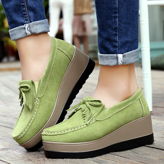 Zapatos Casuales para Mujer con Diseño de Moño y Plataforma Gruesa - Image 5