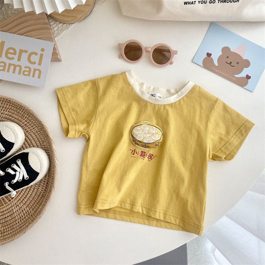 Playera Casual de Niña Manga Corta Cuello Redondo - Versátil para Verano - Image 13