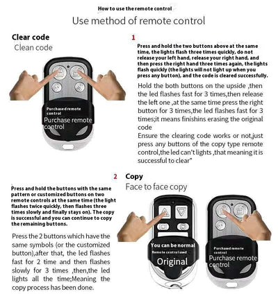 Control Remoto Clonador 443 MHz con Código Rodante para Puertas de Garaje - Image 6