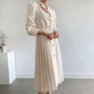 Vestido Camisero Entallado Cintura Francesa para Primavera - Image 3