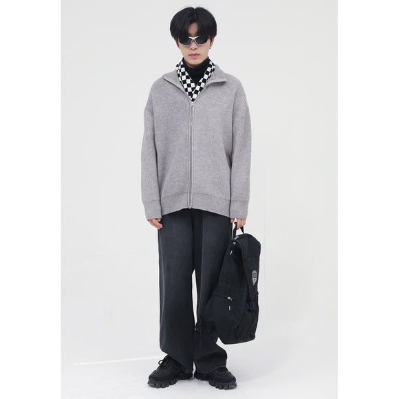 Suéter Tejido Hombre Diseño Doble Cierre - Estilo Relajado y Versátil