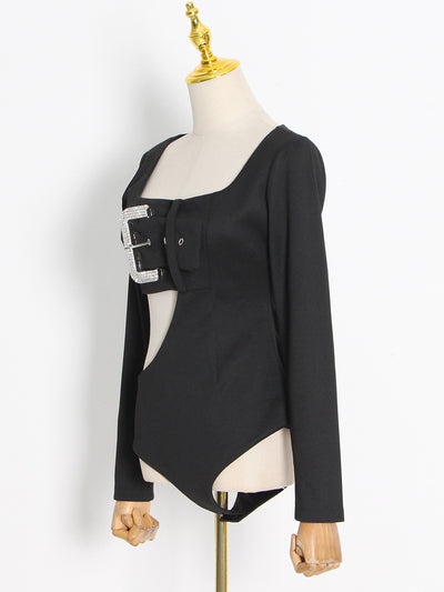 Blusa Retro Francesa Cuello Cuadrado Ajustada con Cintura Marcada - Image 18