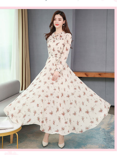 Vestido Largo Estampado Reductor de Cintura para Mujer - Image 22