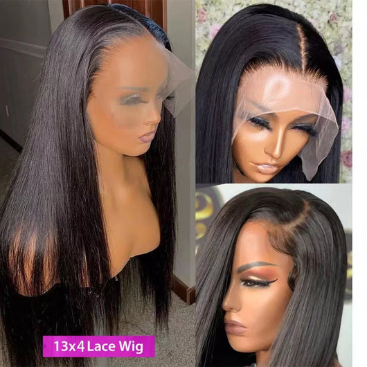 Peluca de Cabello Liso Largo con Encaje Frontal - Image 10