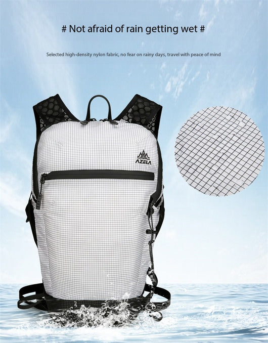 Mochila de Senderismo AZELA con Patrón Grid - Ligera y Transpirable para Trekking y Viajes - Image 12