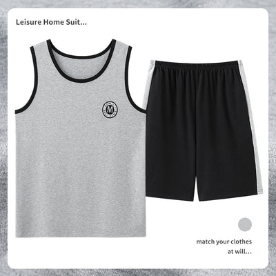 Pijama Masculino de Algodón Transpirable Absorbente de Humedad - Image 15