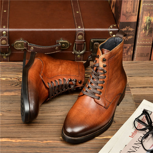 Botas Altas de Cuero Genuino para Hombre - Comodidad y Estilo - Image 13
