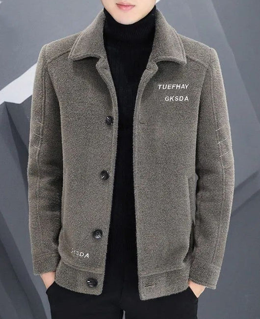 Abrigo de Lana Corto para Hombre - Chaqueta Acolchada Otoño Invierno - Image 13