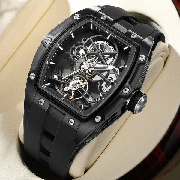 Reloj Mecánico Automático Hueco de Acero Inoxidable para Hombre