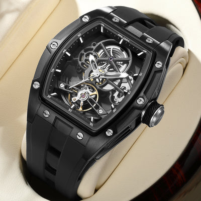 Reloj Mecánico Automático Hueco de Acero Inoxidable para Hombre